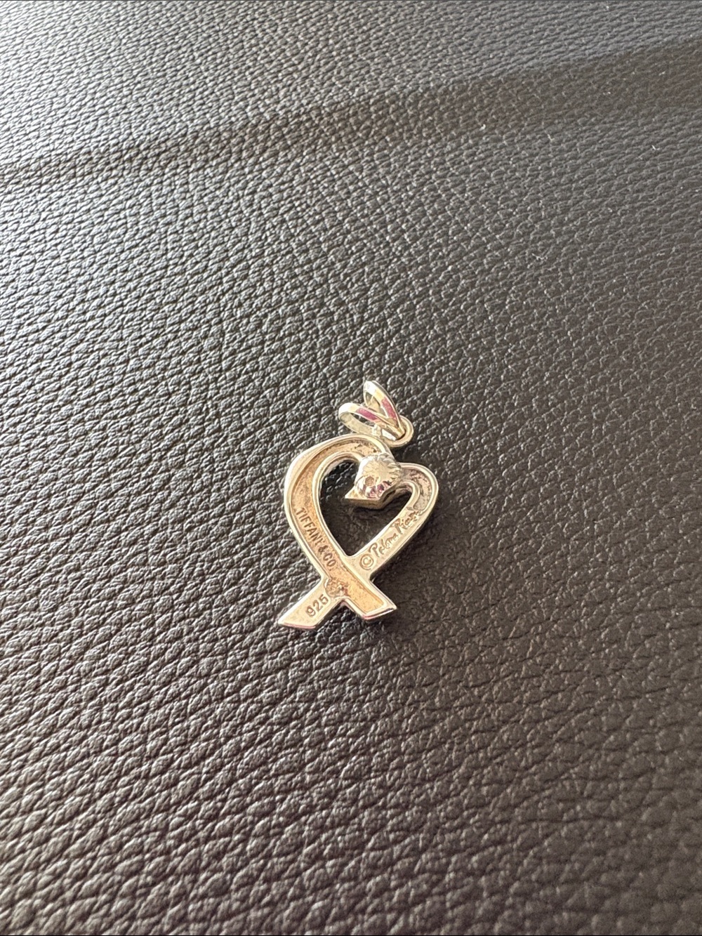 Paloma Picasso Tiffany & Co. Silver Heart Ribbon Pendant